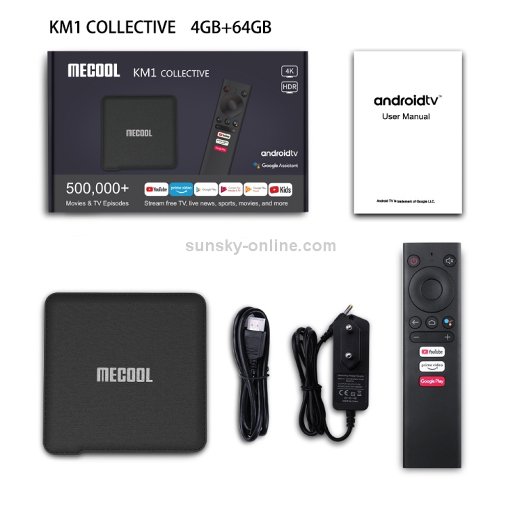 with Wireless Keyboard i8 Mecool KM1 4GB 64GB Android 9.0 TV Box Google Certified 2T2R WiFi Amlogic S905X3 Smart Android tv 4K Media Player Prime Video 4K 