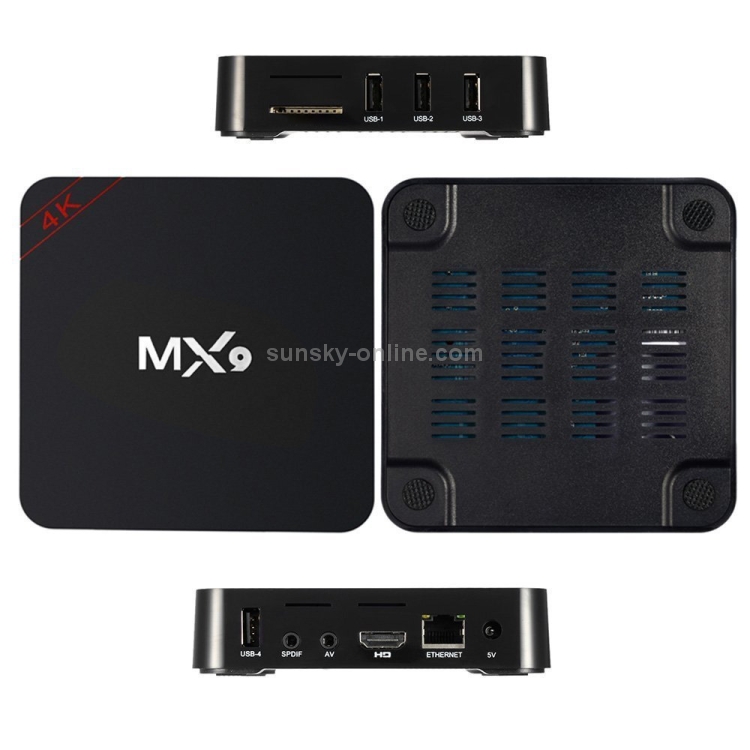 MX9 4K TV Box Android 10.0 Media Player wtih Remote Control