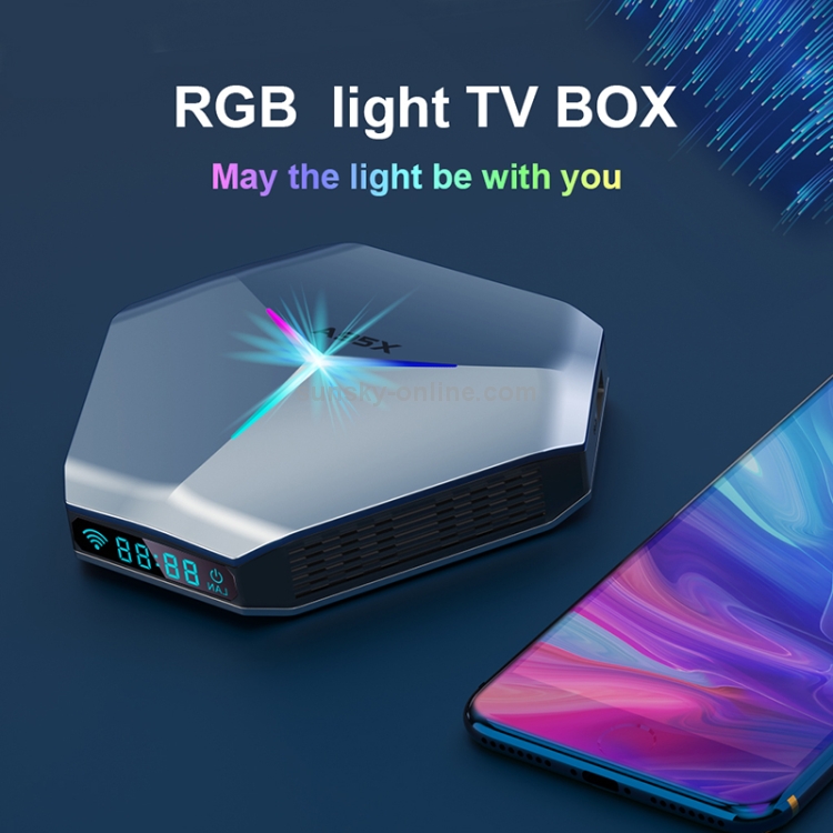 X96 Max Plus Ultra TV Box Android 11.0 TV Box Amlogic S905X4 Support AV1  Ultra HD 8K HDR Decoding Dual WiFi 2.4GHz/5GHz BT4.X 4GB RAM 32GB ROM 100M