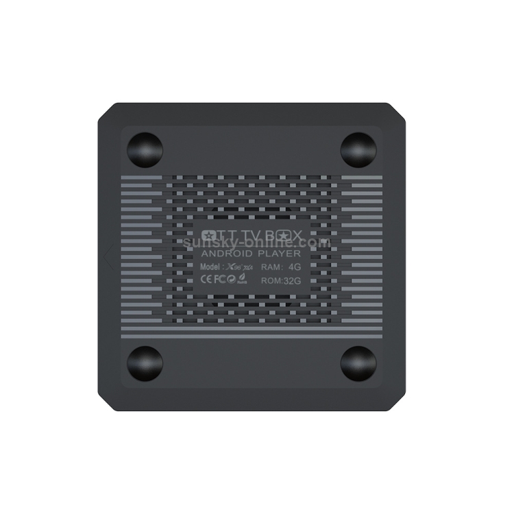 X96 X4 8K Smart TV Caja Android 11.0 Reproductor de medios con control remoto, AMLOGIC S905X4 Brazo de cuádruple Cortex A55, RAM: 4GB, ROM: 64 GB, Soporte 1000m, WiFi de doble banda, Bluetooth, Tapón de EE. UU. - B2