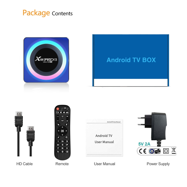 Acrylic X88 Pro 13 8K Ultra HD Android Smart TV Box with