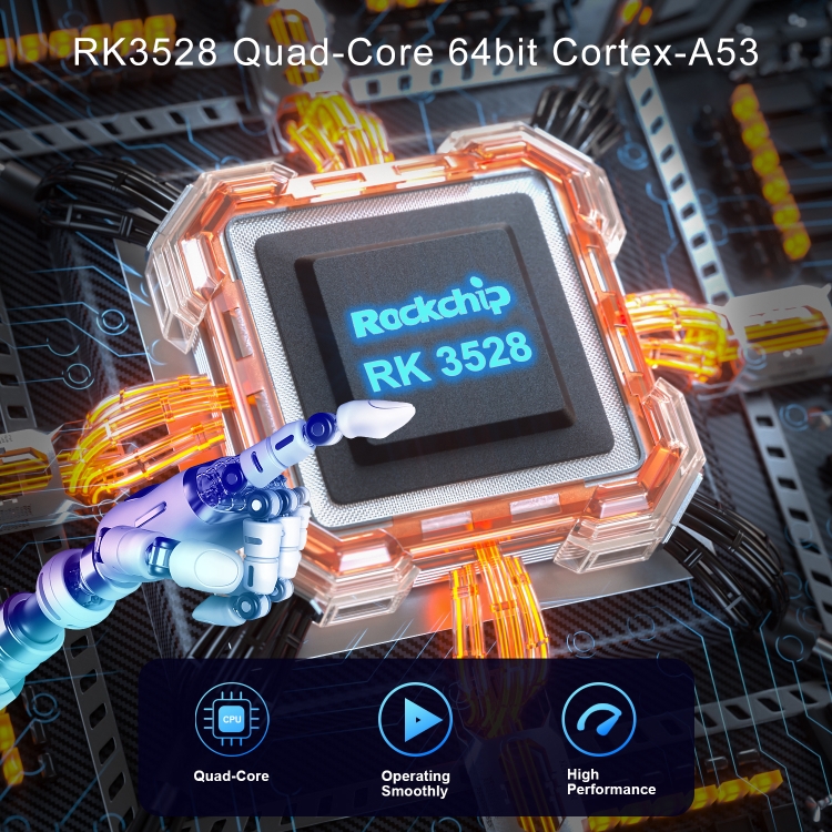 Acrylic X88 Pro 13 8K Ultra HD Android 13.0 Smart TV Box con control remoto, RK3528 Quad-Core, 4G+64GB (enchufe de la UE) - B7