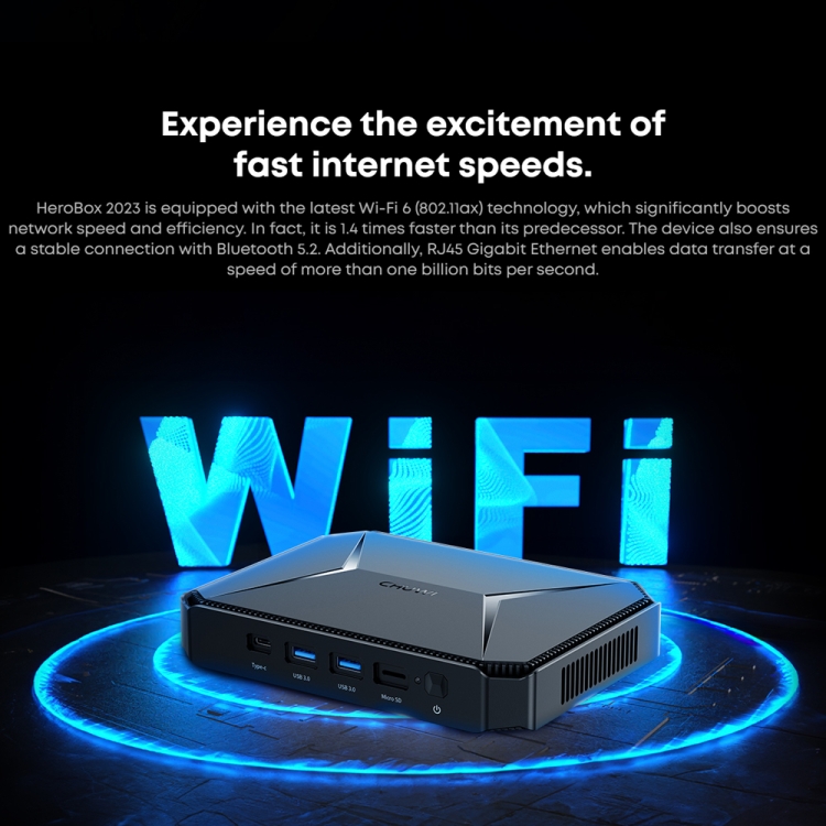 CHUWI HeroBox Mini PC、Windows 11、Intel Celeron N5100