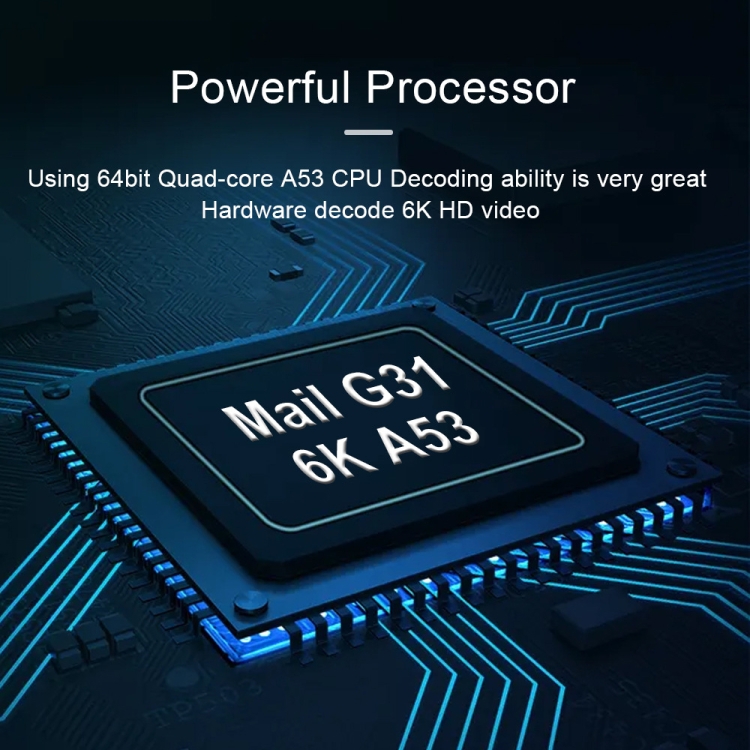 G96 MAX 6K UHD Smart TV Box, Android 10.0, Allwinner H616 Quad Core, 4GB+64GB, EE enchufe - B4