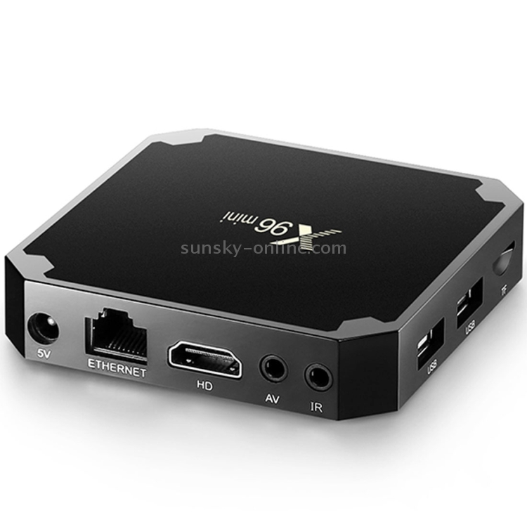 X96 Mini 4K * 2K UHD Salida TV SMART TV Player con control remoto sin montaje en pared, Android 7.1.2 AMLOGIC S905W Brazo de cuádruple Cortex A53 2GHz, RAM: 1GB, ROM: 8GB, Soporta WiFi, HDMI, TF (Negro) - 3