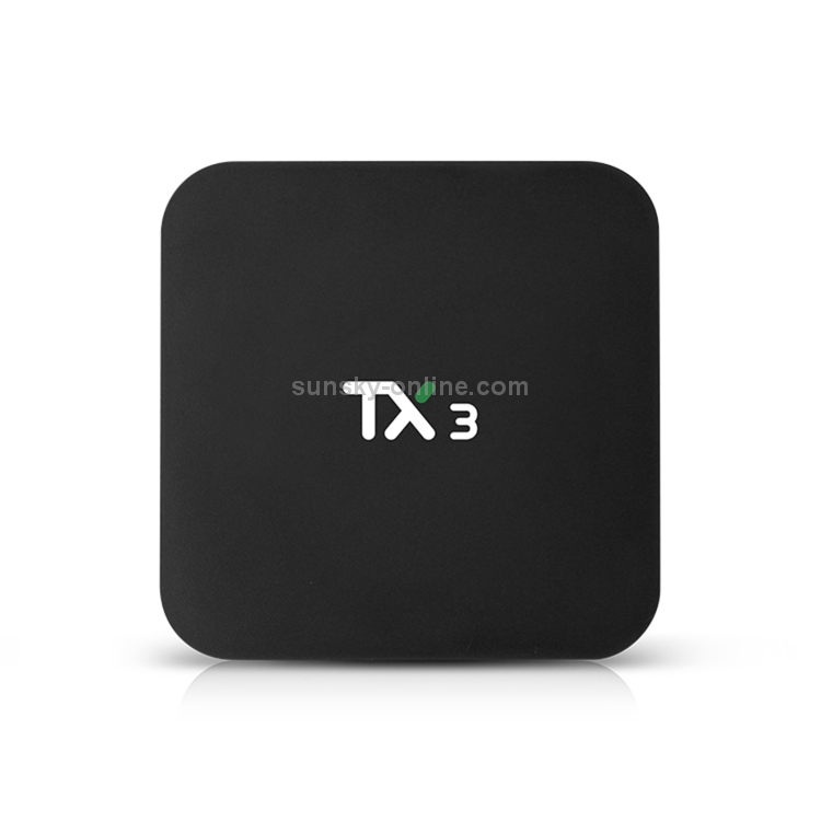 TANIX TX3 4K Smart TV BOX Android 9.0 Media Player con control remoto, Quad Core Amlogic S905X3, RAM: 4GB, ROM: 32GB, 2.4GHz/5GHz WiFi, Bluetooth, enchufe de EE. UU. - B1