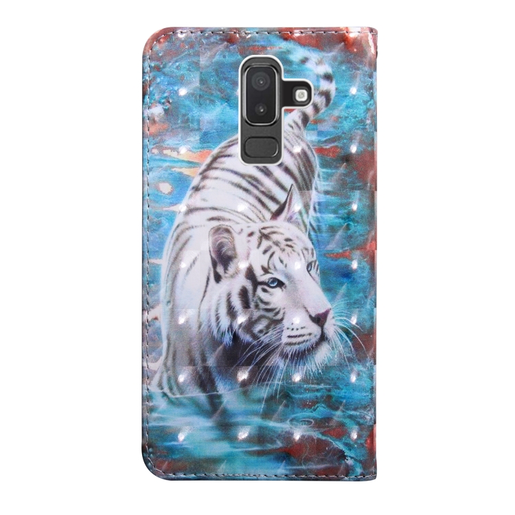 3D Painting Pattern Coloured Drawing Horizontal Flip TPU + PU Leather Case with Holder & Card Slots & Wallet For Galaxy J8 2018(Tiger) 3D Painting Pattern Coloured Drawing Horizontal Flip TPU + PU Leather Case with Holder & Card Slots & Wallet For Galaxy J8 2018(Tiger)