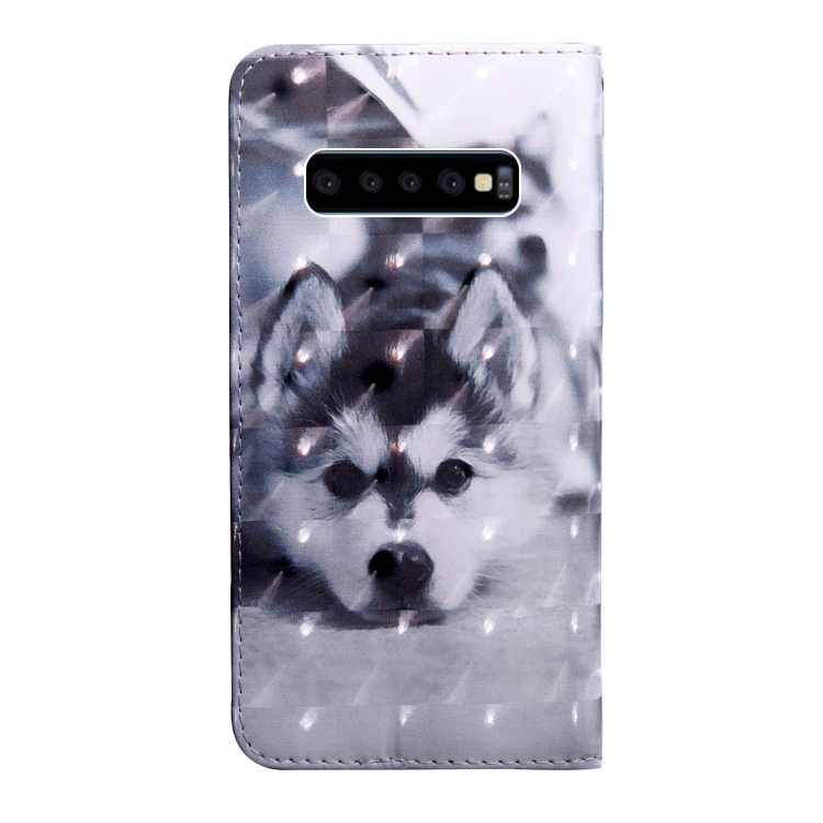 3D Painting Pattern Coloured Drawing Horizontal Flip TPU + PU Leather Case with Holder & Card Slots & Wallet For Galaxy S10+(Husky) 3D Painting Pattern Coloured Drawing Horizontal Flip TPU + PU Leather Case with Holder & Card Slots & Wallet For Galaxy S10+(Husky)