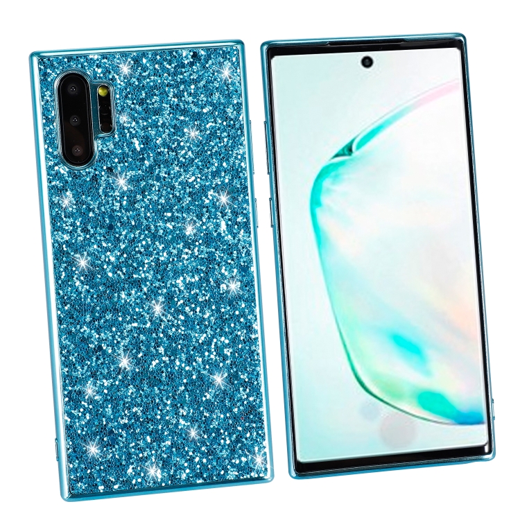 Plating Glittery Powder Shockproof TPU Case For Galaxy Note 10+(Gold) Plating Glittery Powder Shockproof TPU Case For Galaxy Note 10+(Gold)