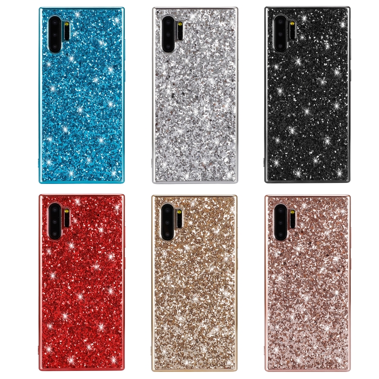 Plating Glittery Powder Shockproof TPU Case For Galaxy Note 10+(Gold) Plating Glittery Powder Shockproof TPU Case For Galaxy Note 10+(Gold)