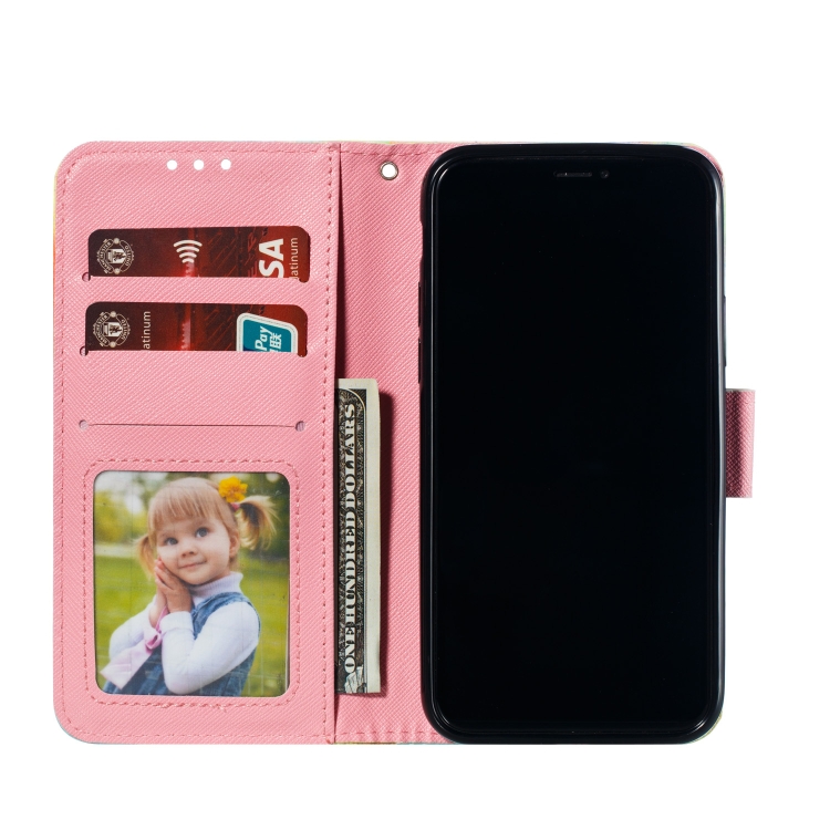 For iPhone 11 Pro 3D Painted Pattern Horizontal Flip Leather Case with Holder & Card Slot & Wallet & Photo Frame & Lanyard (Flower Wind Chimes)