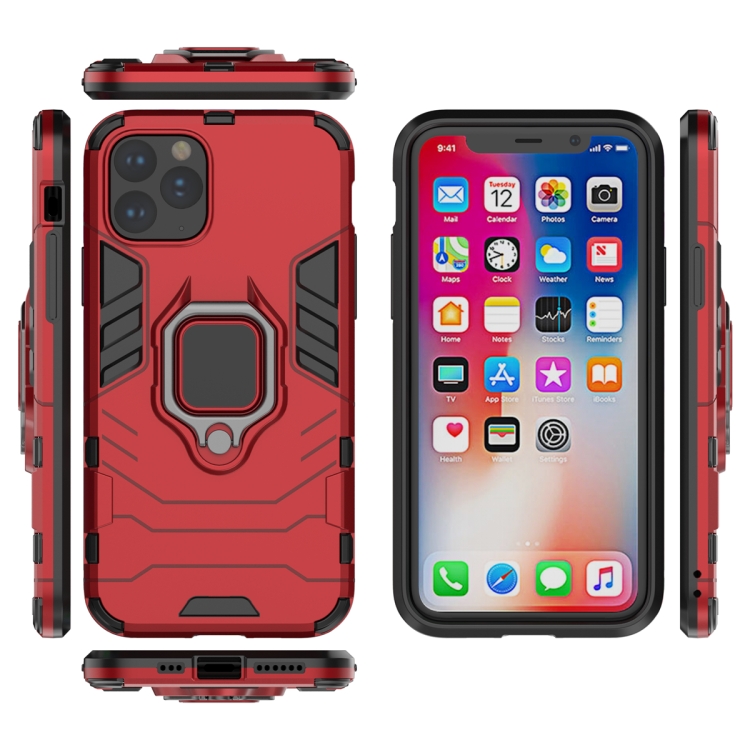 Panther PC + TPU Shockproof Protective Case with Magnetic Ring Holder for iPhone 11 Pro(Red) Panther PC + TPU Shockproof Protective Case with Magnetic Ring Holder for iPhone 11 Pro(Red)