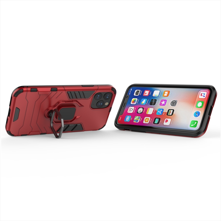 Panther PC + TPU Shockproof Protective Case with Magnetic Ring Holder for iPhone 11 Pro(Red) Panther PC + TPU Shockproof Protective Case with Magnetic Ring Holder for iPhone 11 Pro(Red)