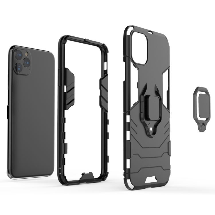 Panther PC + TPU Shockproof Protective Case with Magnetic Ring Holder for iPhone 11 Pro Max(Red) Panther PC + TPU Shockproof Protective Case with Magnetic Ring Holder for iPhone 11 Pro Max(Red)