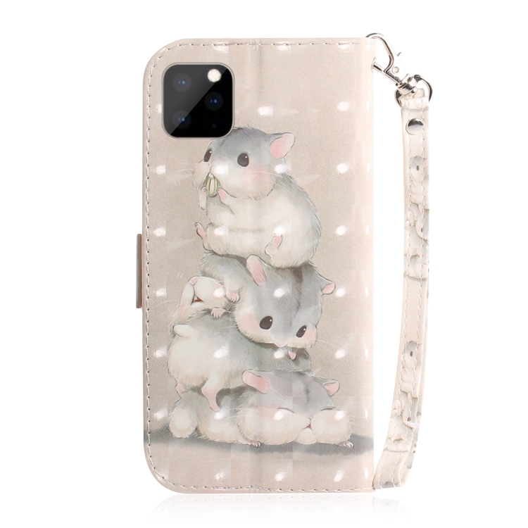 For iPhone 11 Pro 3D Colored Drawing Horizontal Flip Leather Case, with Holder & Card Slot & Wallet (Squirrels) For iPhone 11 Pro 3D Colored Drawing Horizontal Flip Leather Case, with Holder & Card Slot & Wallet (Squirrels)