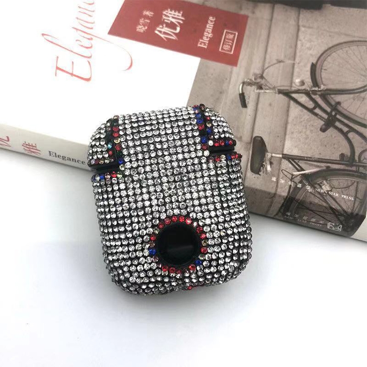 Diamonds Glitter Earphones Shockproof Protective Case for Apple AirPods 1 / 2(Colour) Diamonds Glitter Earphones Shockproof Protective Case for Apple AirPods 1 / 2(Colour)