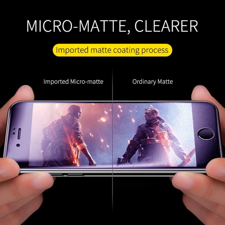 For iPhone XS Max 25pcs AG Matte Anti Blue Light Full Cover Tempered Glass Film
