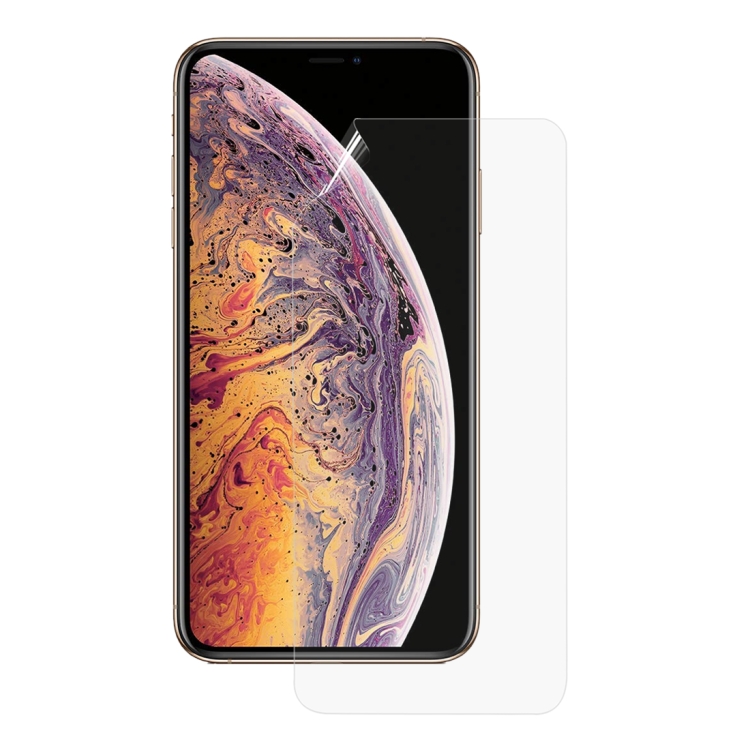 25 PCS Soft Hydrogel Film Full Cover Front Protector with Alcohol Cotton + Scratch Card for iPhone XS Max 25 PCS Soft Hydrogel Film Full Cover Front Protector with Alcohol Cotton + Scratch Card for iPhone XS Max
