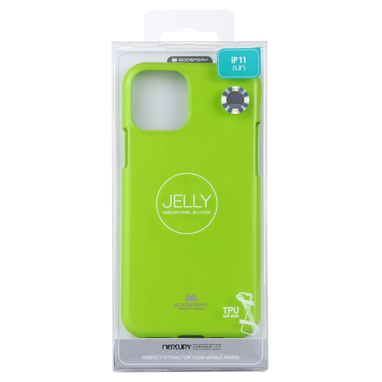 GOOSPERY JELLY TPU Shockproof and Scratch Case for iPhone 11 Pro(Green) GOOSPERY JELLY TPU Shockproof and Scratch Case for iPhone 11 Pro(Green)