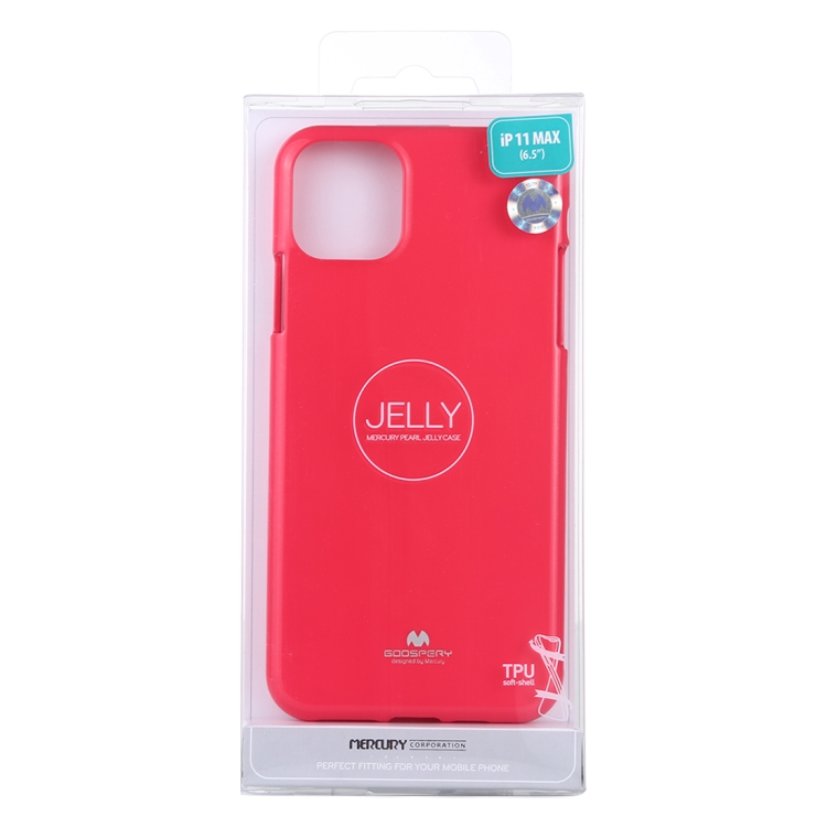 GOOSPERY JELLY TPU Shockproof and Scratch Case for iPhone 11 Pro Max(Rose Red) GOOSPERY JELLY TPU Shockproof and Scratch Case for iPhone 11 Pro Max(Rose Red)