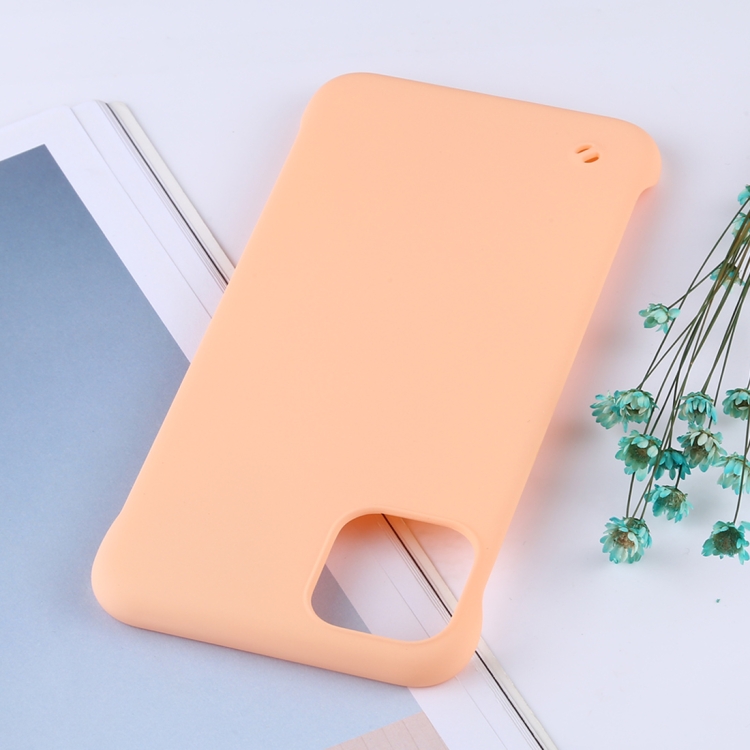 Frosted Anti-skidding pc Protective Case for iPhone 11 Pro Max(Apricot)
