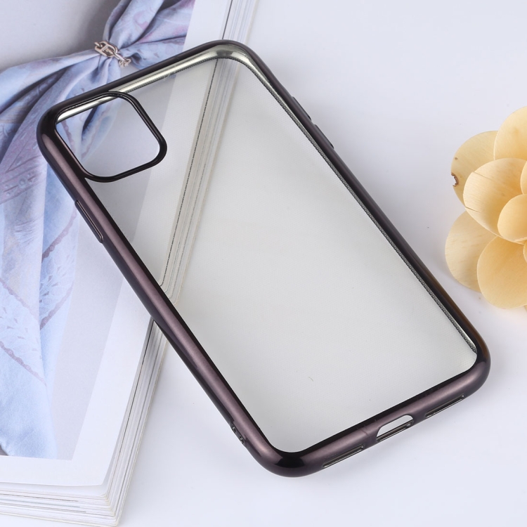 Transparent TPU Anti-Drop And Waterproof Mobile Phone Protective Case for iPhone 11 Pro Max(Black) Transparent TPU Anti-Drop And Waterproof Mobile Phone Protective Case for iPhone 11 Pro Max(Black)