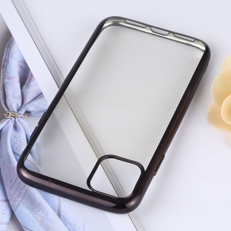 Transparent TPU Anti-Drop And Waterproof Mobile Phone Protective Case for iPhone 11 Pro Max(Black) Transparent TPU Anti-Drop And Waterproof Mobile Phone Protective Case for iPhone 11 Pro Max(Black)