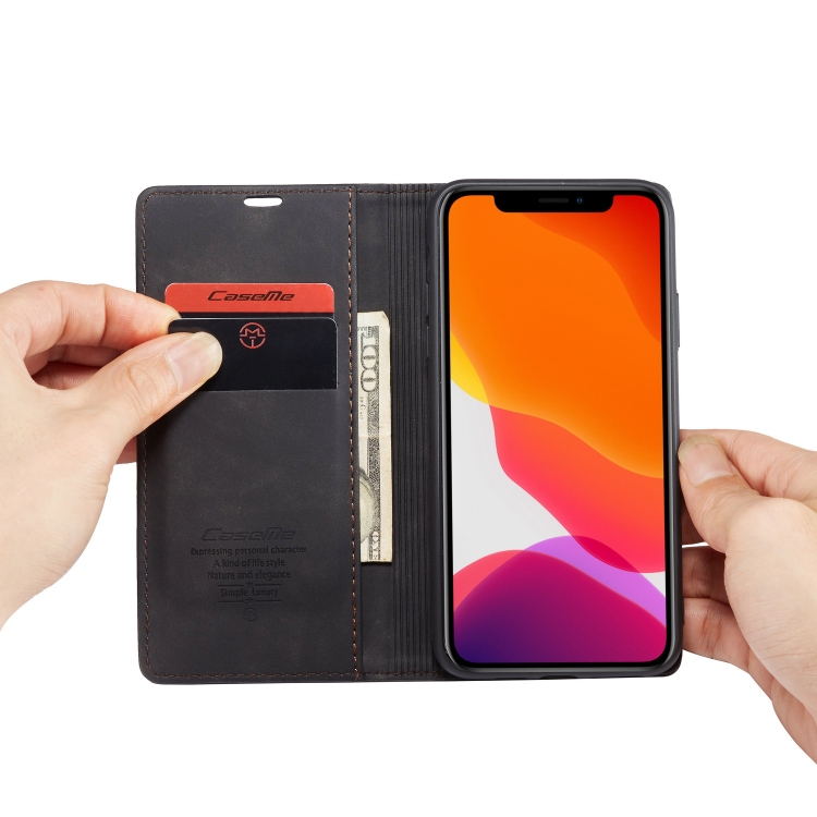 CaseMe-013 Multifunctional Horizontal Flip Leather Case with Card Slot & Holder & Wallet for iPhone 11 Pro(Black) CaseMe-013 Multifunctional Horizontal Flip Leather Case with Card Slot & Holder & Wallet for iPhone 11 Pro(Black)