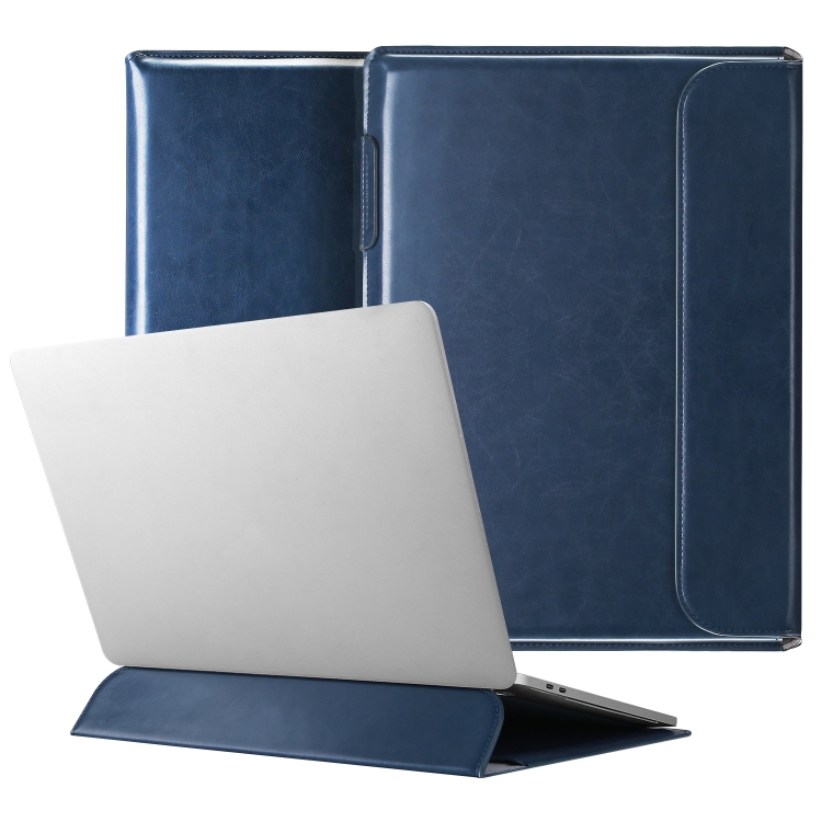 DUX DUCIS HEFI SERIES PU Leather Laptop Carrying Case with Holder for Macbook 12 inch(Blue) DUX DUCIS HEFI SERIES PU Leather Laptop Carrying Case with Holder for Macbook 12 inch(Blue)