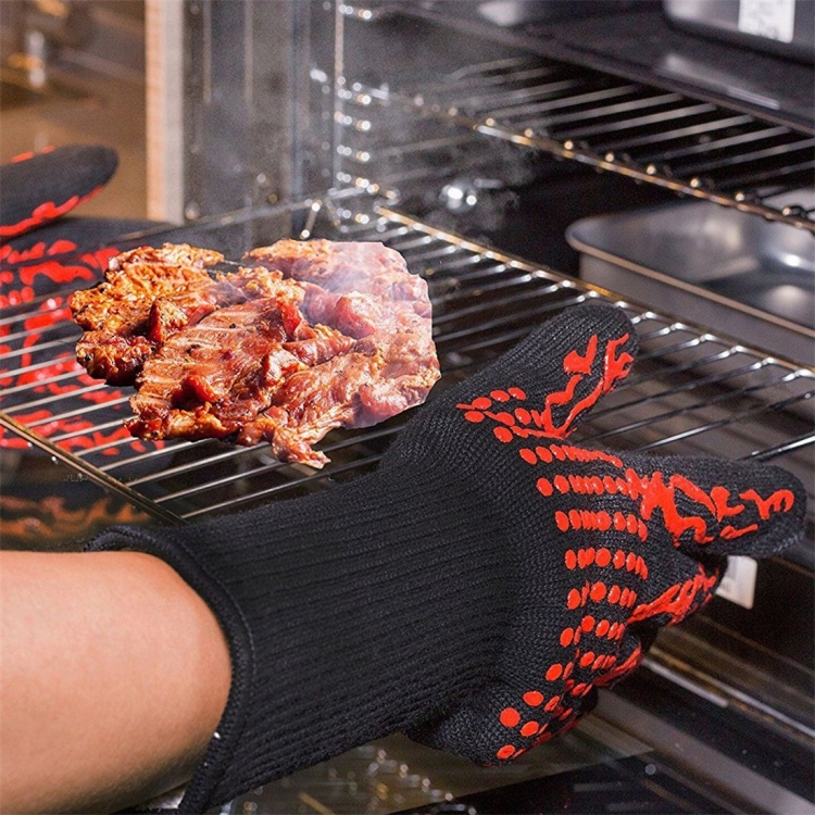 Dropship Silicone Oven Mitts, Heat Resistant Oven Gloves For BBQ, Baking,  Cooking And Grilling - 1 Pair to Sell Online at a Lower Price