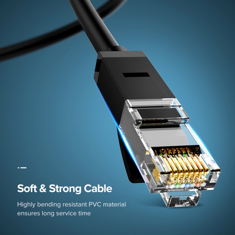 UGREEN NW102 Cat6 RJ45 Cavo Ethernet per uso domestico Gigabit Twisted Pair  Round, lunghezza: 20 m