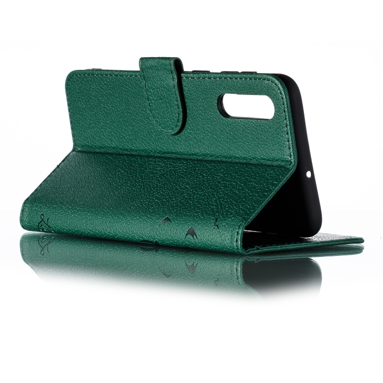 Feather Pattern Litchi Texture Horizontal Flip Leather Case with Wallet & Holder & Card Slots For Galaxy A50(Green) Feather Pattern Litchi Texture Horizontal Flip Leather Case with Wallet & Holder & Card Slots For Galaxy A50(Green)