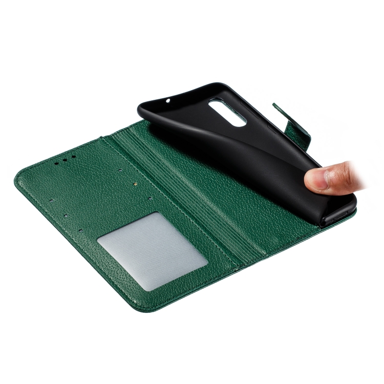 Feather Pattern Litchi Texture Horizontal Flip Leather Case with Wallet & Holder & Card Slots For Galaxy A50(Green) Feather Pattern Litchi Texture Horizontal Flip Leather Case with Wallet & Holder & Card Slots For Galaxy A50(Green)