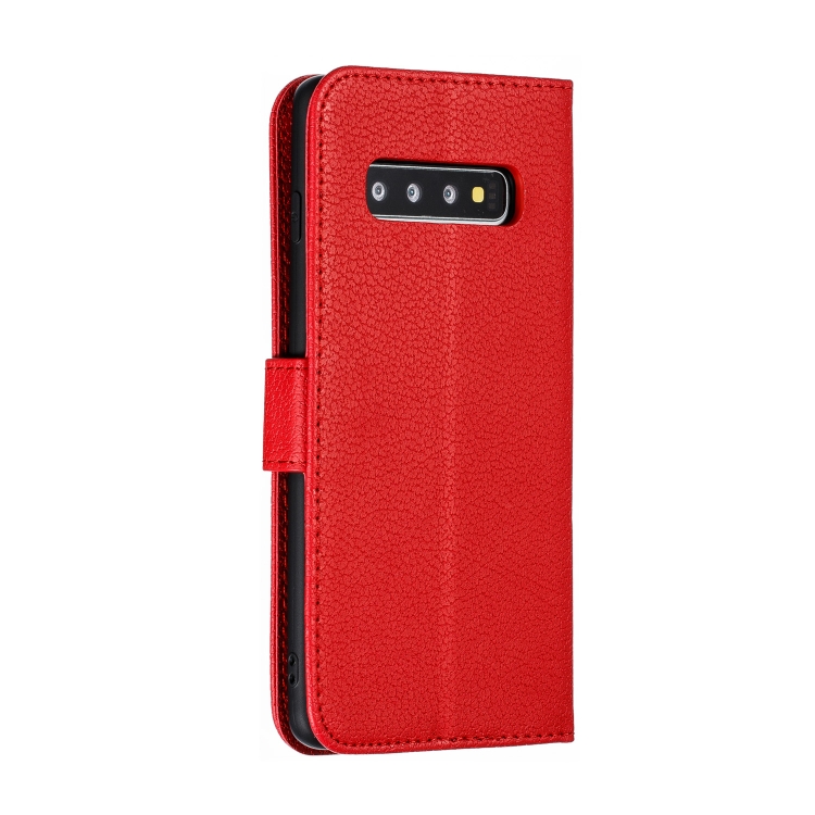 Feather Pattern Litchi Texture Horizontal Flip Leather Case with Wallet & Holder & Card Slots For Galaxy S10(Red) Feather Pattern Litchi Texture Horizontal Flip Leather Case with Wallet & Holder & Card Slots For Galaxy S10(Red)