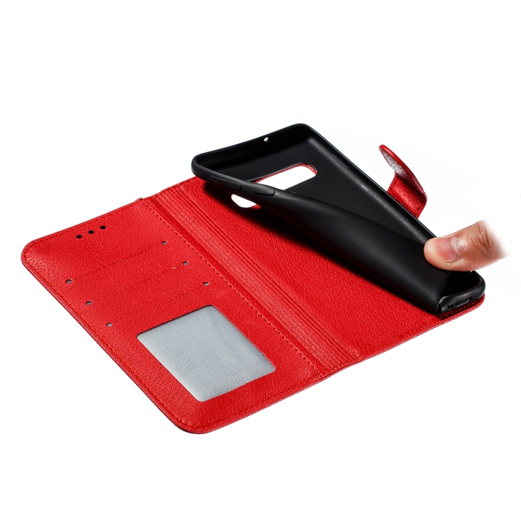 Feather Pattern Litchi Texture Horizontal Flip Leather Case with Wallet & Holder & Card Slots For Galaxy S10(Red) Feather Pattern Litchi Texture Horizontal Flip Leather Case with Wallet & Holder & Card Slots For Galaxy S10(Red)
