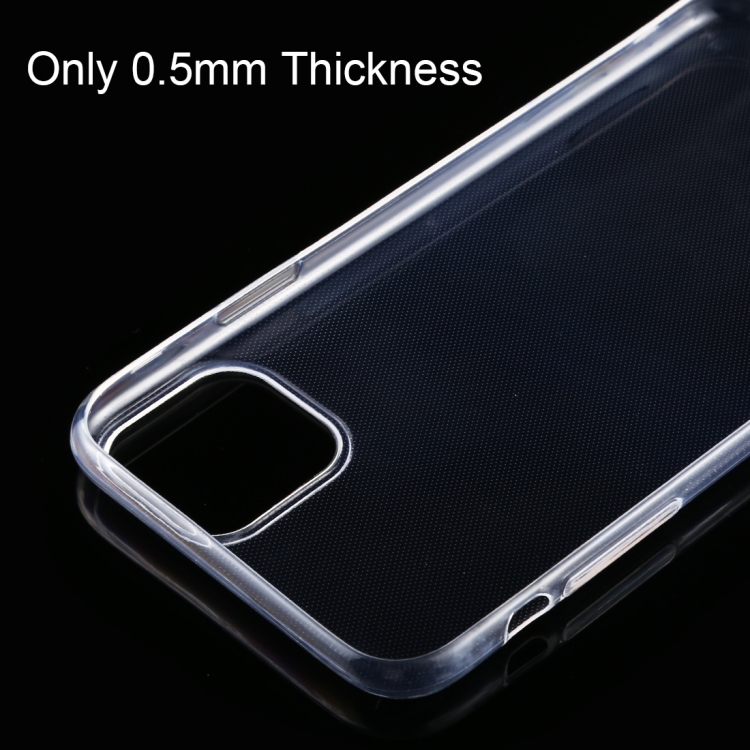 0.5mm Ultra-Thin Transparent TPU Protective Case for iPhone 11 Pro Max