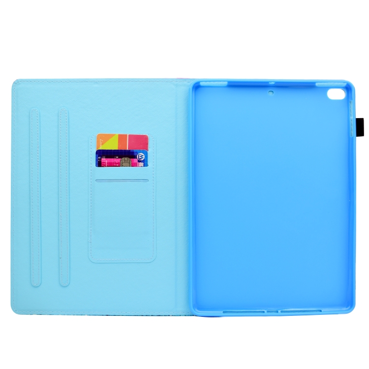 For iPad 5 / 6 Colored Drawing Stitching Horizontal Flip Leather Case, with Holder & Card Slots & Sleep / Wake-up function(Golden Butterfly) For iPad 5 / 6 Colored Drawing Stitching Horizontal Flip Leather Case, with Holder & Card Slots & Sleep / Wake-up function(Golden Butterfly)
