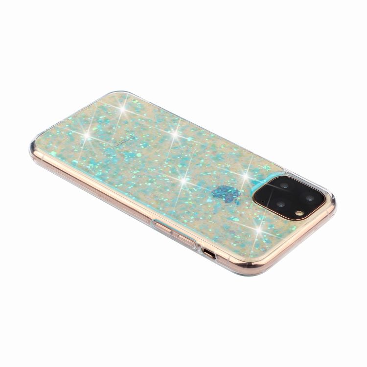 For iPhone 11 Pro Max (6.5 inch) Glitter Powder Soft TPU Protective Case(Green) For iPhone 11 Pro Max (6.5 inch) Glitter Powder Soft TPU Protective Case(Green)