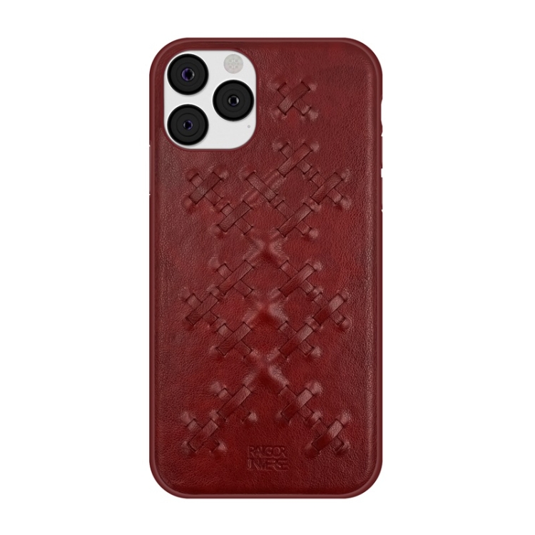 For iPhone 11 RAIGOR INVERSE WEAVE Series PU+TPU+PC Solid Color Protective Case(Red) For iPhone 11 RAIGOR INVERSE WEAVE Series PU+TPU+PC Solid Color Protective Case(Red)