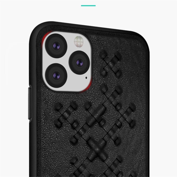 For iPhone 11 RAIGOR INVERSE WEAVE Series PU+TPU+PC Solid Color Protective Case(Red) For iPhone 11 RAIGOR INVERSE WEAVE Series PU+TPU+PC Solid Color Protective Case(Red)