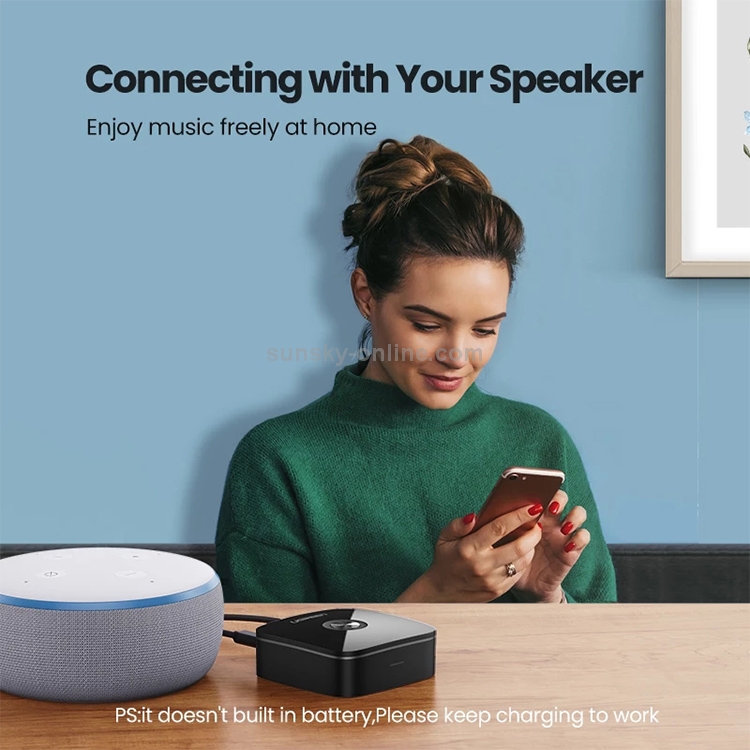 UGREEN CM106 3.5mm AUX + 2 RCA Interface Bluetooth 4.2 Wireless Bluetooth Receiver, Support APTX UGREEN CM106 3.5mm AUX + 2 RCA Interface Bluetooth 4.2 Wireless Bluetooth Receiver, Support APTX