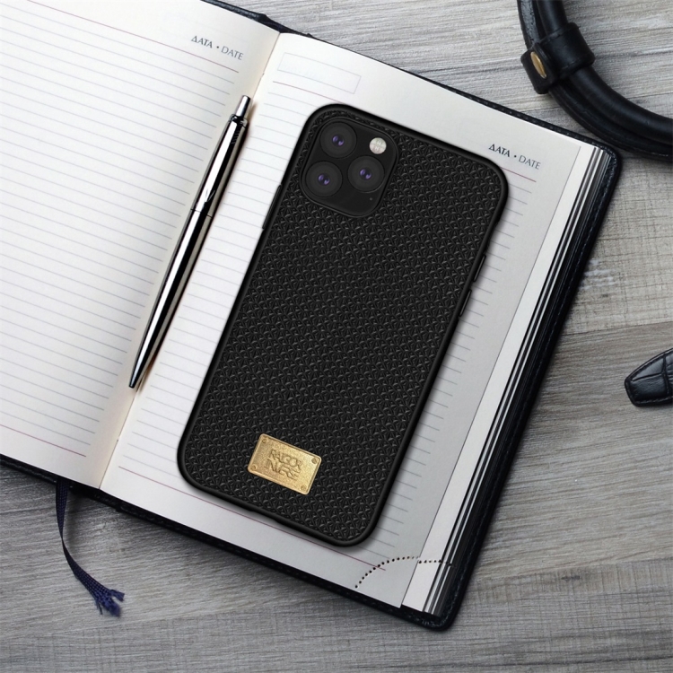 For iPhone 11 RAIGOR INVERSE PARKER Geometric Texture Pattern Protective Case(Black) For iPhone 11 RAIGOR INVERSE PARKER Geometric Texture Pattern Protective Case(Black)