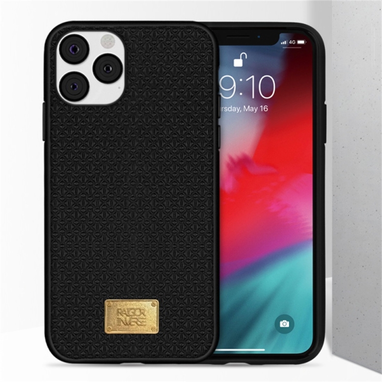 For iPhone 11 RAIGOR INVERSE PARKER Geometric Texture Pattern Protective Case(Black) For iPhone 11 RAIGOR INVERSE PARKER Geometric Texture Pattern Protective Case(Black)