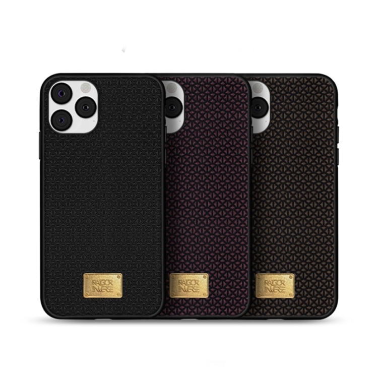 For iPhone 11 RAIGOR INVERSE PARKER Geometric Texture Pattern Protective Case(Black) For iPhone 11 RAIGOR INVERSE PARKER Geometric Texture Pattern Protective Case(Black)