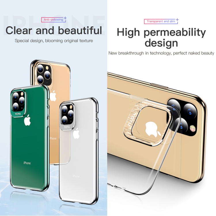 For iPhone 11 Pro Max TOTUDESIGN Clear Crystal Series Metal + PC Protective Case(Silver) For iPhone 11 Pro Max TOTUDESIGN Clear Crystal Series Metal + PC Protective Case(Silver)