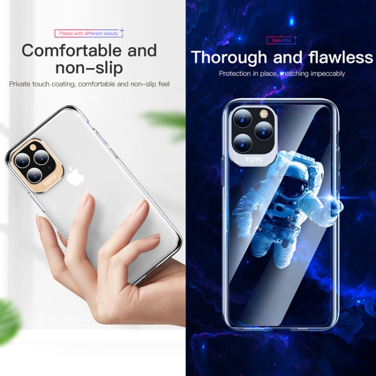 For iPhone 11 Pro Max TOTUDESIGN Clear Crystal Series Metal + PC Protective Case(Silver) For iPhone 11 Pro Max TOTUDESIGN Clear Crystal Series Metal + PC Protective Case(Silver)