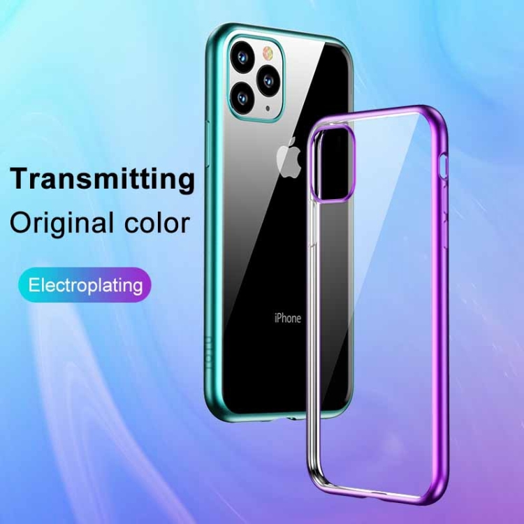For iPhone 11 Pro TOTUDESIGN Concise Series Shockproof Electroplating TPU Protective Case(Black) For iPhone 11 Pro TOTUDESIGN Concise Series Shockproof Electroplating TPU Protective Case(Black)