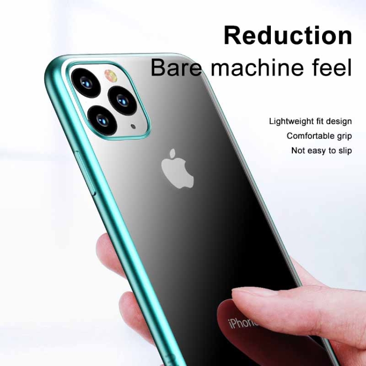 For iPhone 11 Pro Max TOTUDESIGN Concise Series Shockproof Electroplating TPU Protective Case(Black) For iPhone 11 Pro Max TOTUDESIGN Concise Series Shockproof Electroplating TPU Protective Case(Black)