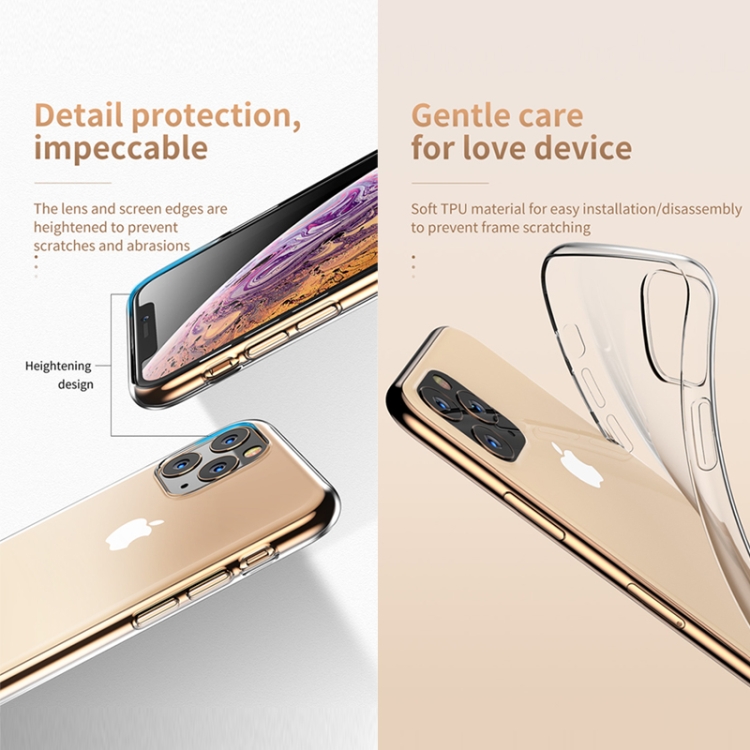 For iPhone 11 Pro Max TOTUDESIGN Shockproof Transparent TPU Protective Case For iPhone 11 Pro Max TOTUDESIGN Shockproof Transparent TPU Protective Case
