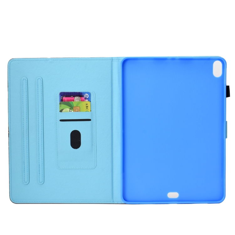For iPad Pro 11 2018 Colored Drawing Stitching Horizontal Flip Leather Case, with Holder & Card Slots(Panda) For iPad Pro 11 2018 Colored Drawing Stitching Horizontal Flip Leather Case, with Holder & Card Slots(Panda)